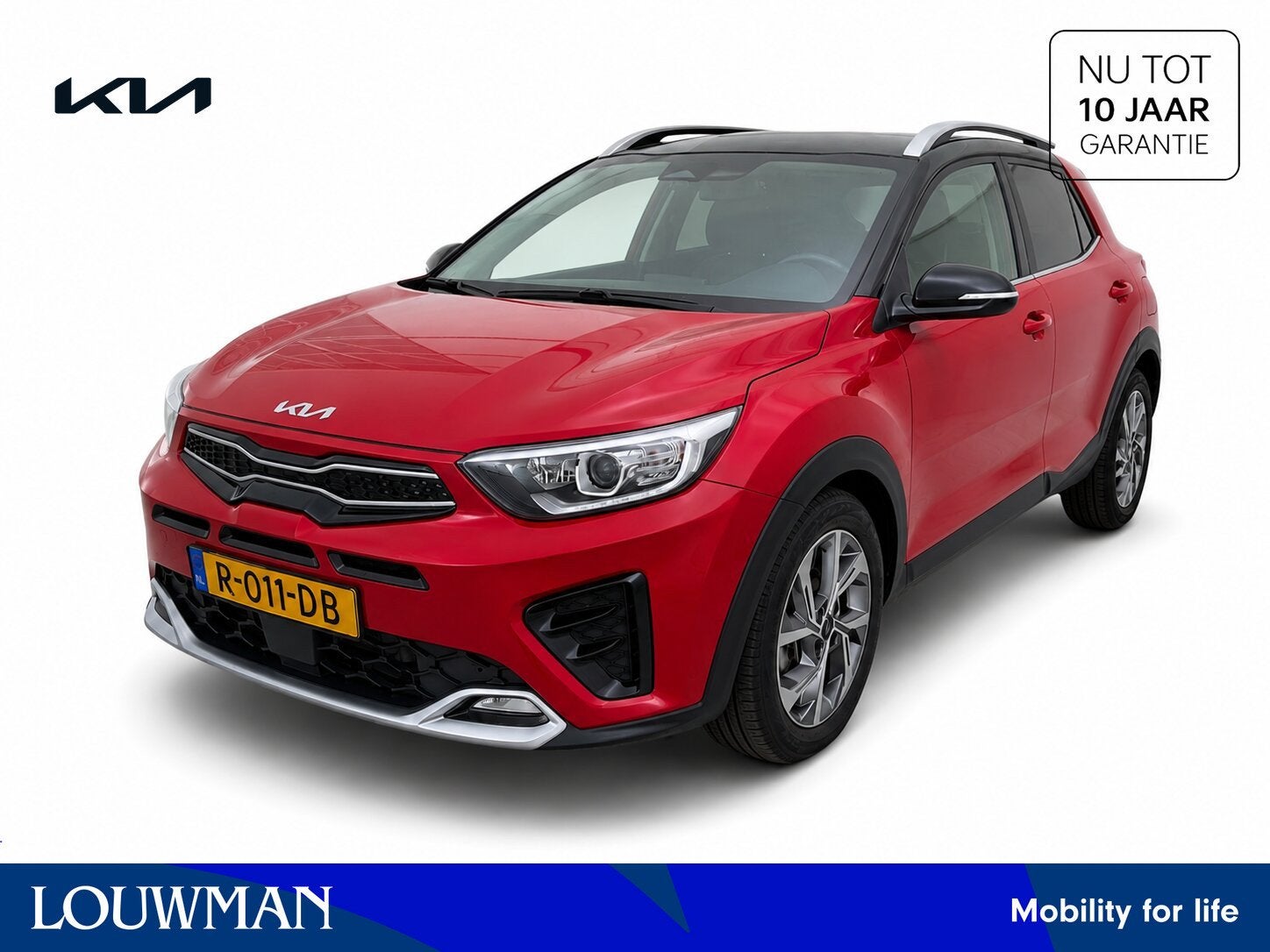 Kia Stonic 1.0 T-GDi MHEV GT-Line | Stuur-/Stoelverwarming |, 450 kg, Gebruikt, Automatische klimaatregeling, Leder en Stof
