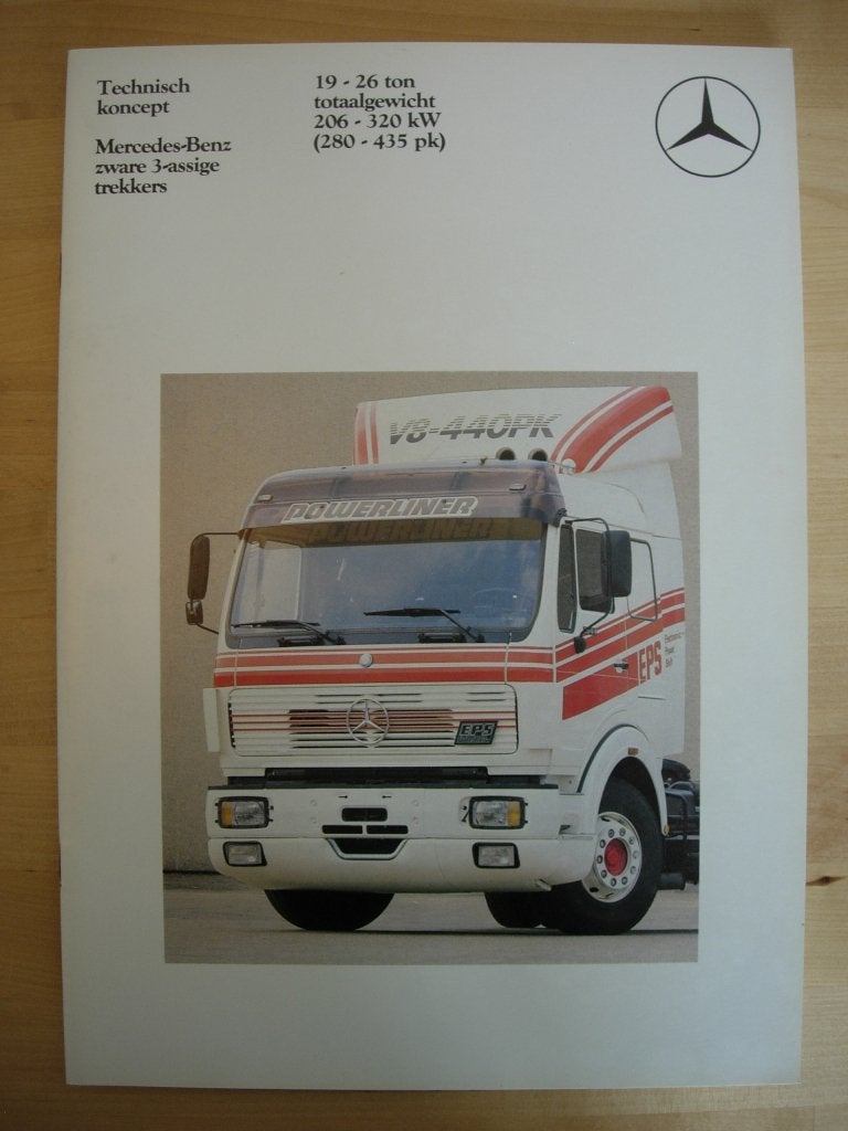 Mercedes Zware Trekker Brochure - 1987 1928 t/m 2644, Zo goed als nieuw, Mercedes-Benz, Mercedes, Ophalen of Verzenden