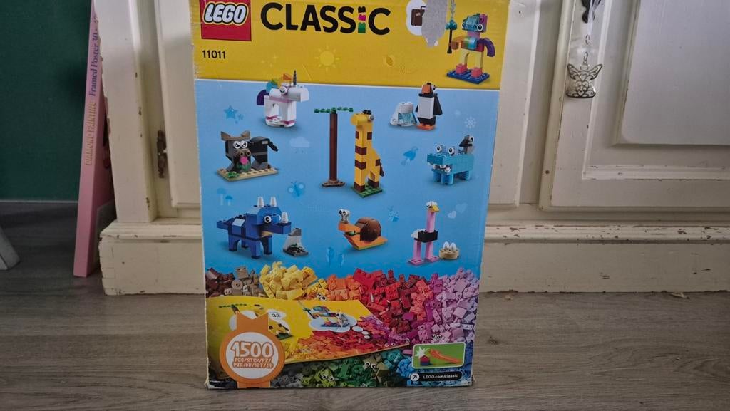 Doos vol lego en onderplaat, Ophalen of Verzenden, Gebruikt