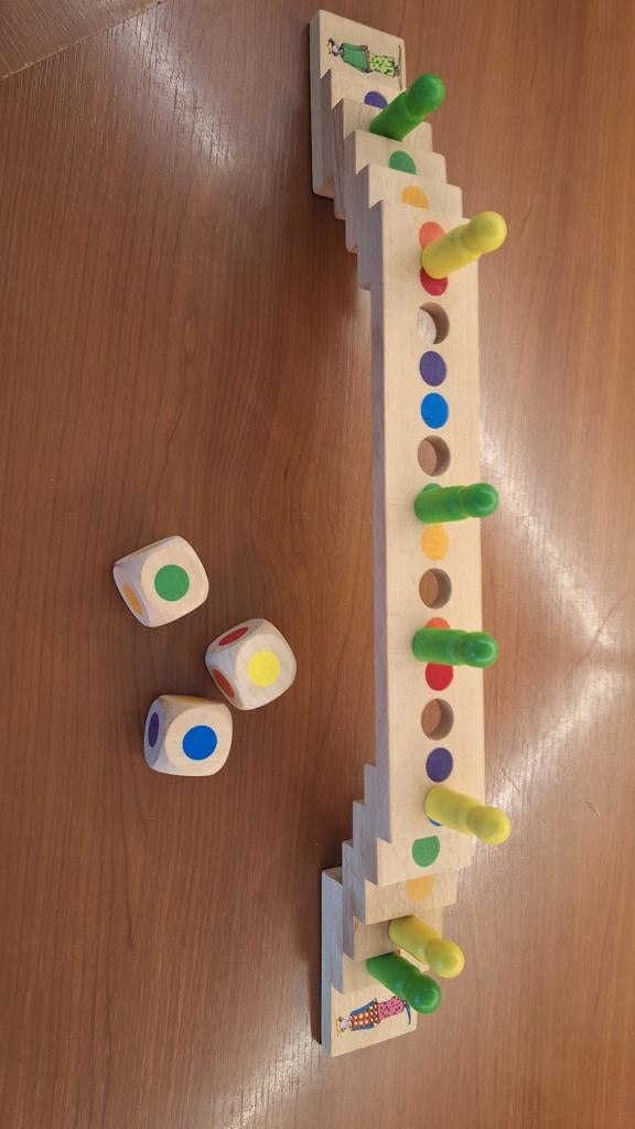 Janbibejan's Bruggetje Lopen Spel - Houten Gezelschapsspel, Een of twee spelers, Ophalen of Verzenden, Gebruikt, Janbibejan Nederland bv