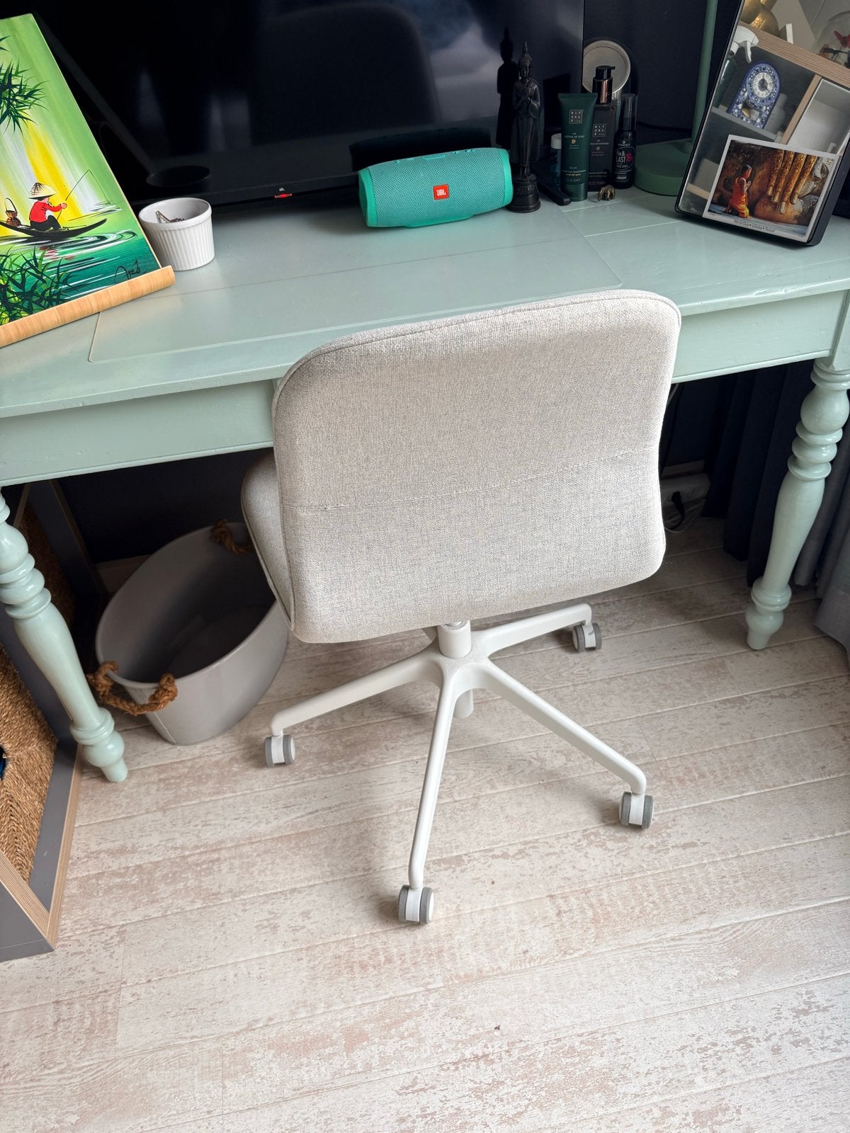IKEA bureaustoel, lichtgrijs, zo goed als nieuw, Ophalen, Zo goed als nieuw, Grijs, Bureaustoel