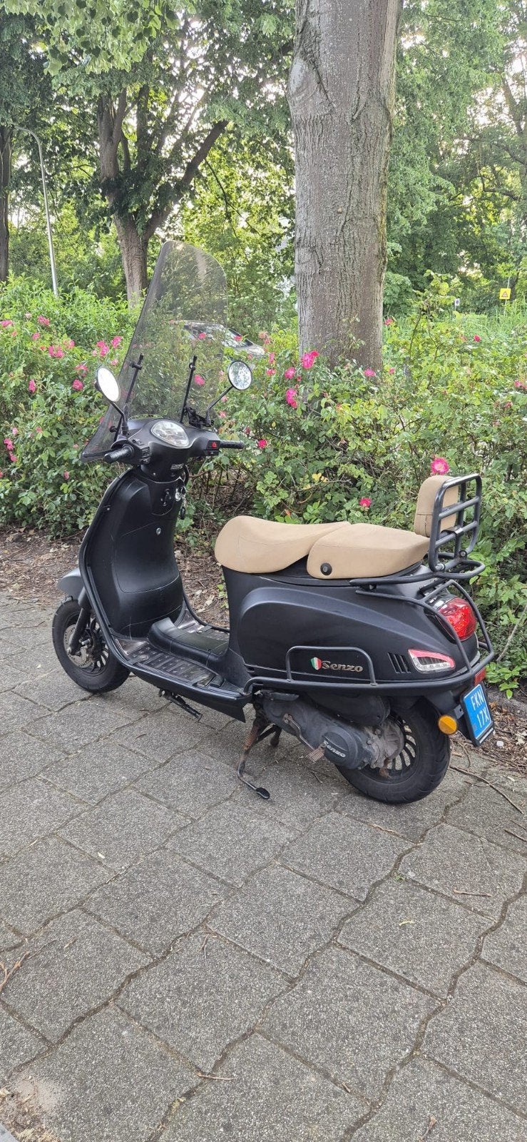 Senzo Rivalux snor Scooter - Mat Zwart, Gebruikt, Benzine, Ophalen, Overige merken