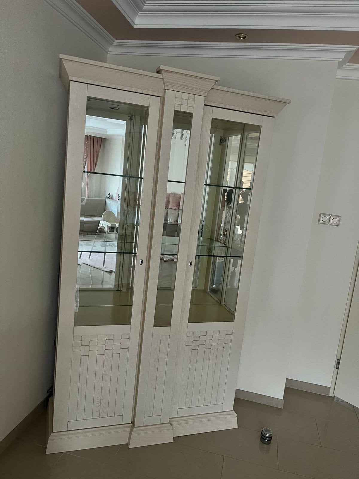 Complete Eetkamer Set: Tafel, Stoelen, Dressoir & Vitrinekas, Ophalen