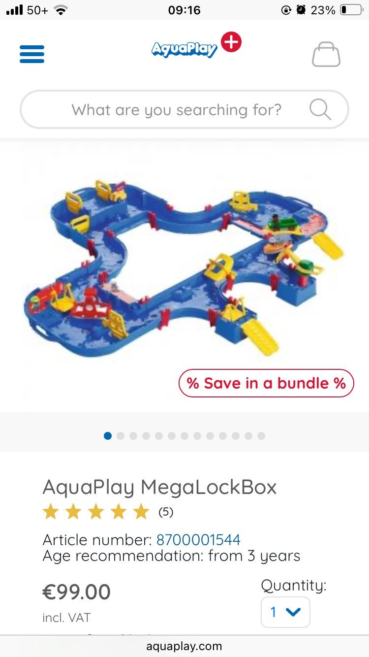 Aquaplay MegaLockbox en Startset, Kinderen en Baby's, Speelgoed | Buiten | Los speelgoed, Zo goed als nieuw, Ophalen of Verzenden