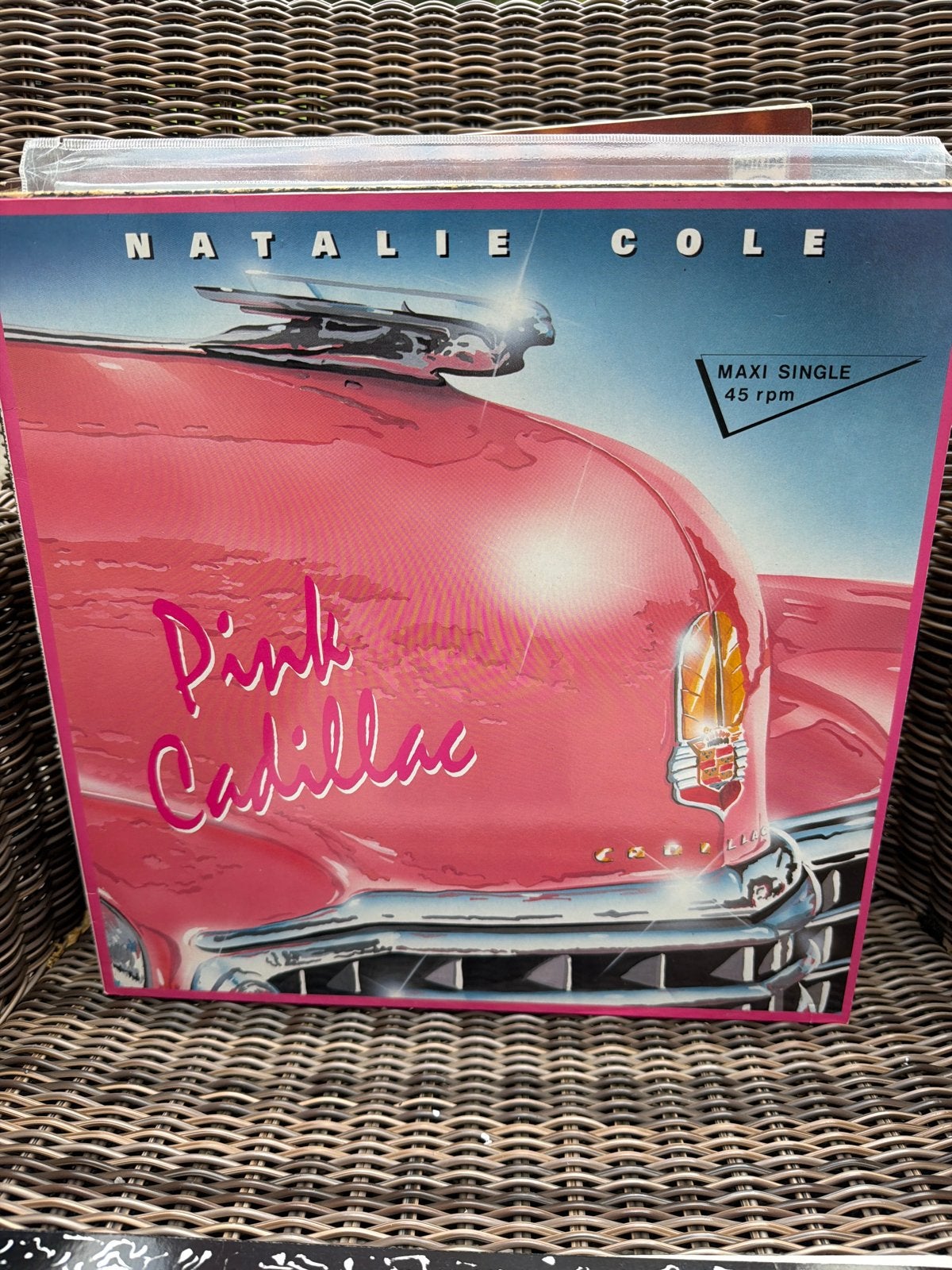3.  Natalie Cole - Pink Cadillac (Maxi Single 45 rpm), Gebruikt, Ophalen of Verzenden, Pop, EP