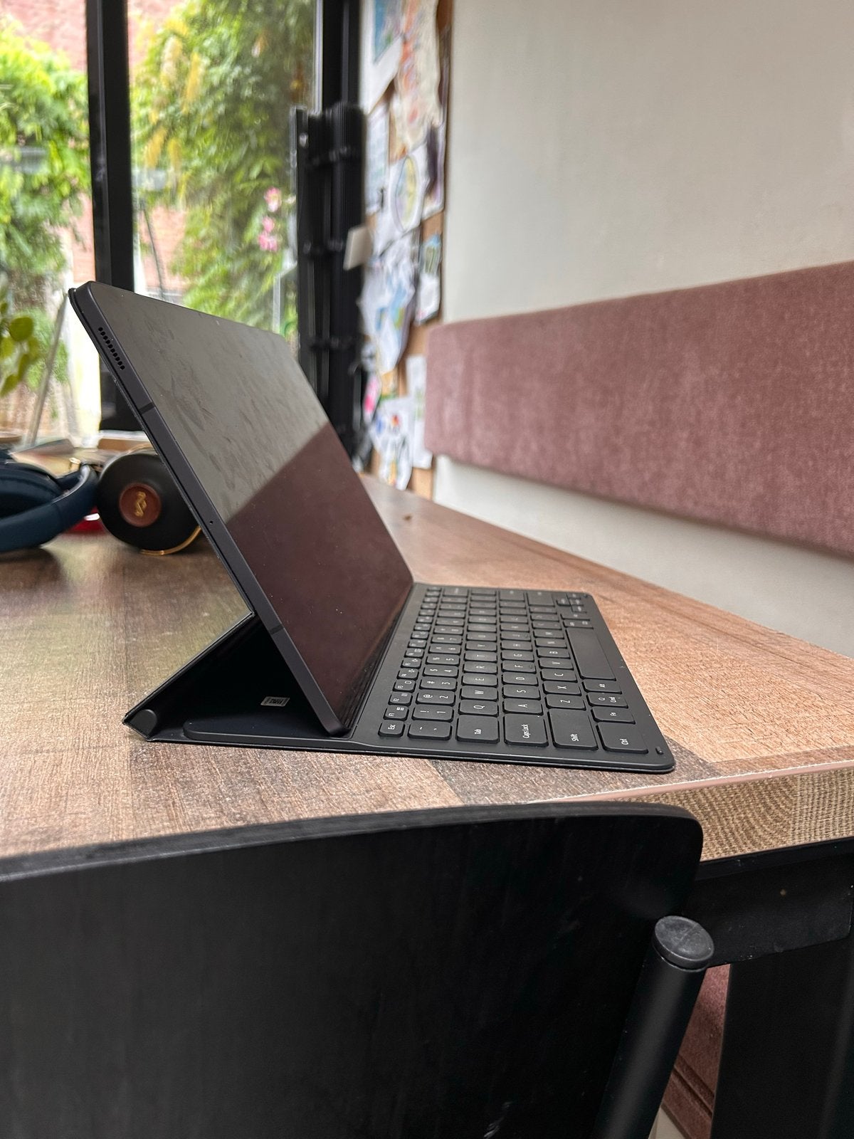 Samsung Galaxy Tab S7 Zwart keyboard cover slim black, 10 inch, Gps, Ophalen of Verzenden, Zo goed als nieuw