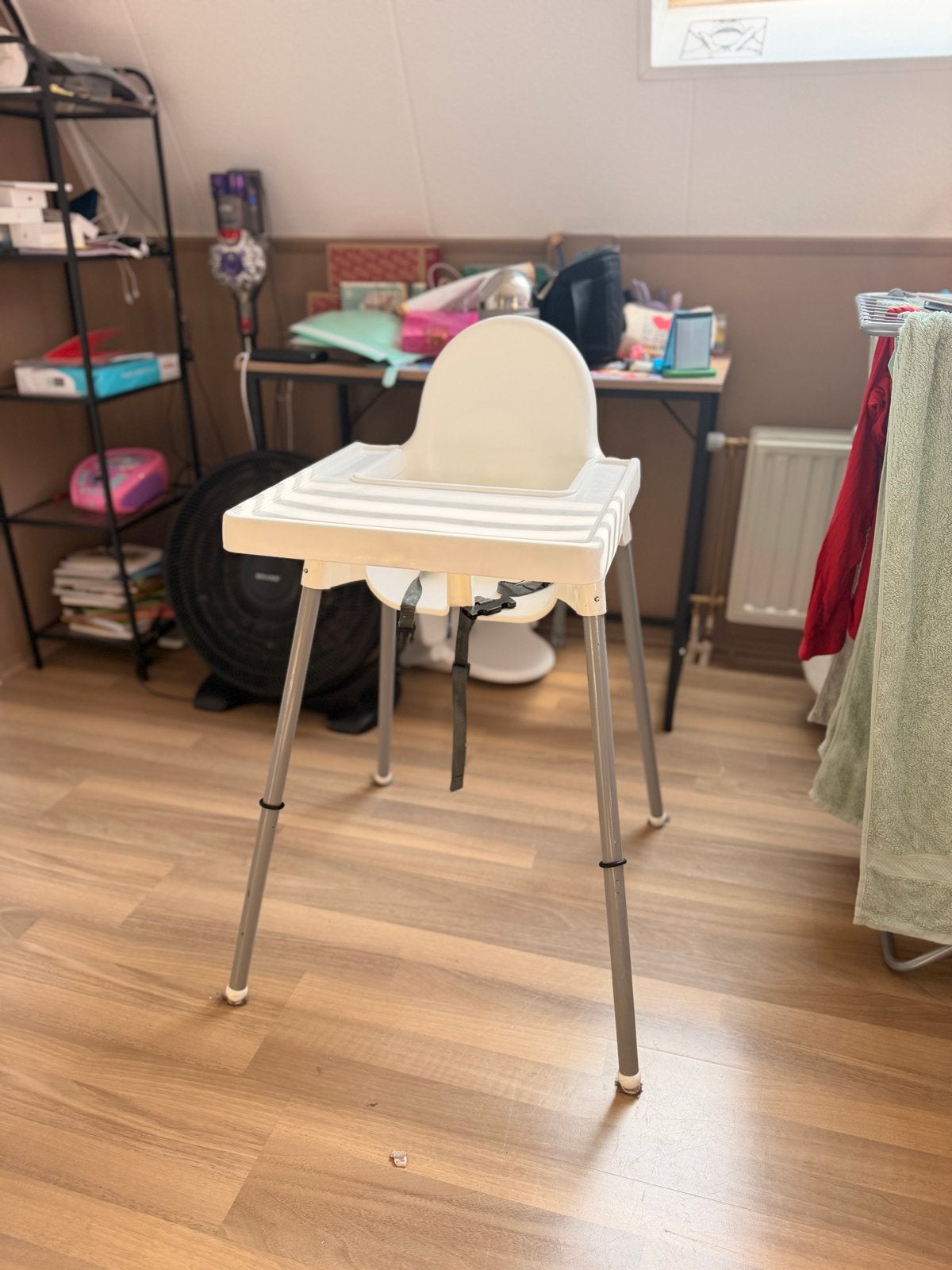 IKEA Antilop kinderstoel met gordel, Ophalen, Gebruikt, Overige typen, Afneembaar eetblad