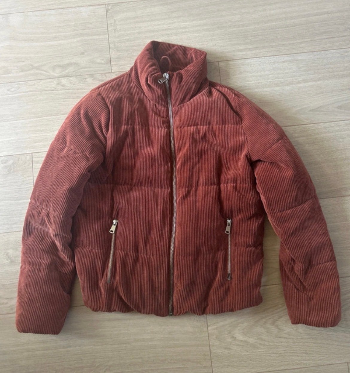Jacqueline de Yong Corduroy Pufferjack - Maat S, Ophalen of Verzenden, Zo goed als nieuw, Maat 36 (S), Bruin