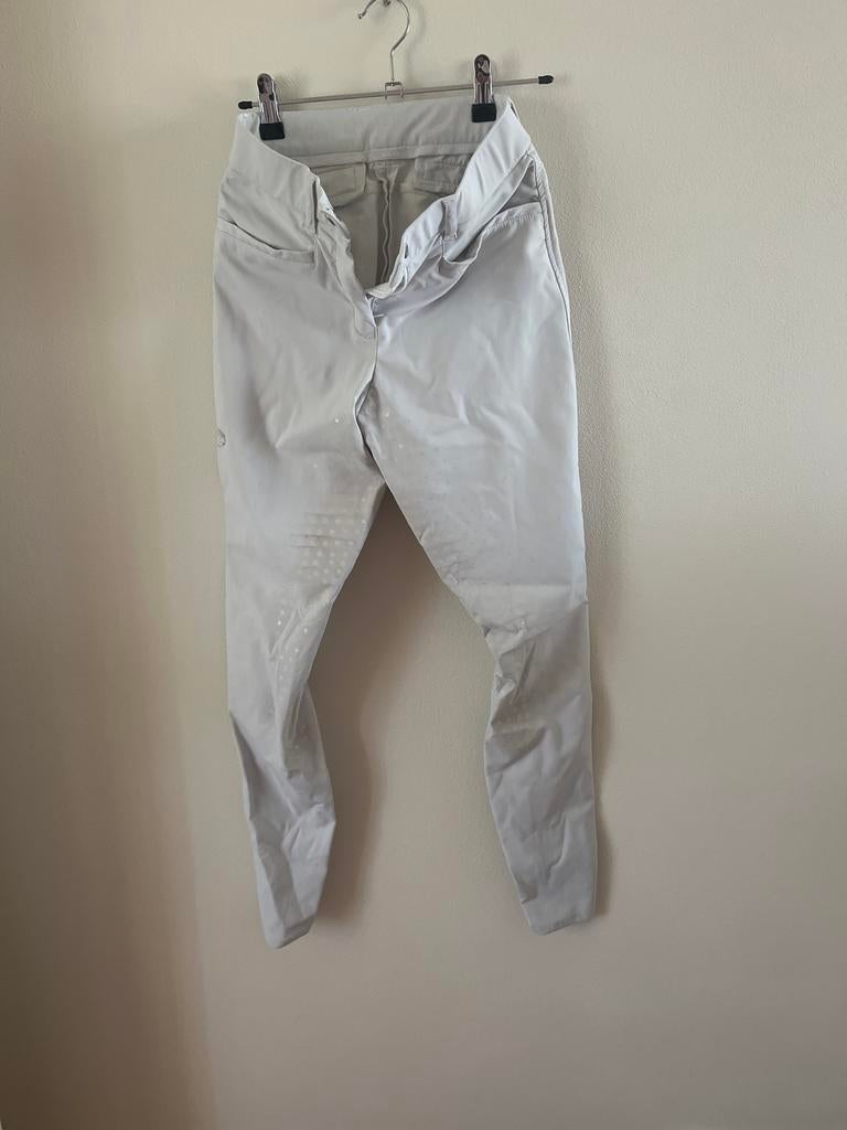 Witte rijbroek met full grip  mt 32/158, Ophalen of Verzenden, Gebruikt, Kinderen, Onderkleding