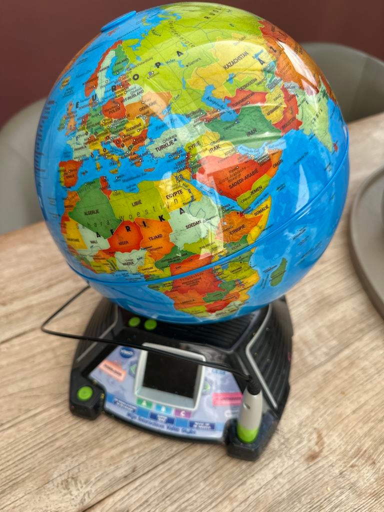 VTech Mijn Interactieve Video Globe - Educatieve Wereldbol, Ophalen of Verzenden, Gebruikt, Ontdekken, Met geluid