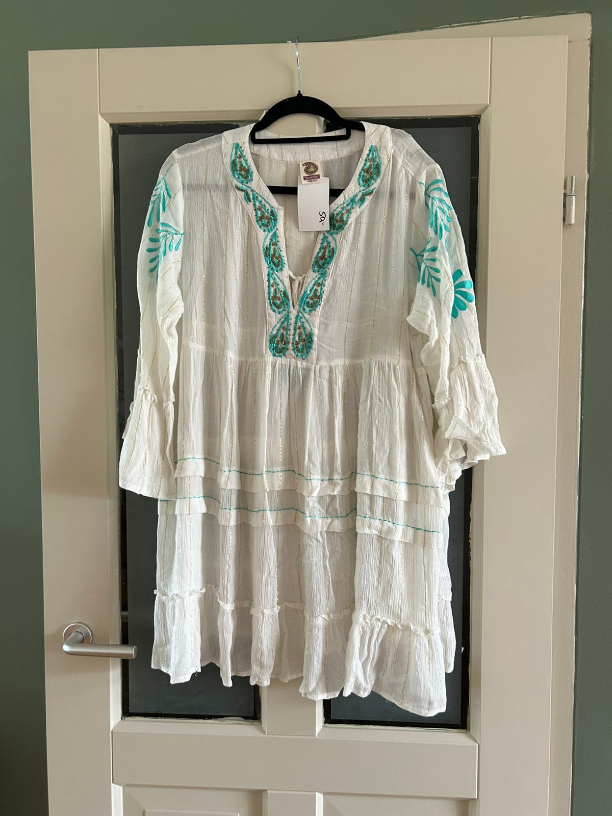 Nieuwe Ibiza jurk van Belleza Bohemian, maat XL, Ophalen of Verzenden, Nieuw, Maat 46/48 (XL) of groter, Wit