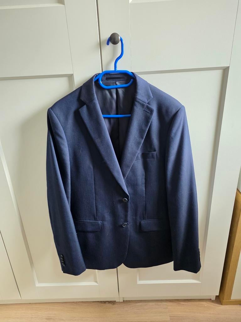 Donkerblauw pak WE Fashion maat 52, Maat 52/54 (L), Blauw, Ophalen of Verzenden, Zo goed als nieuw