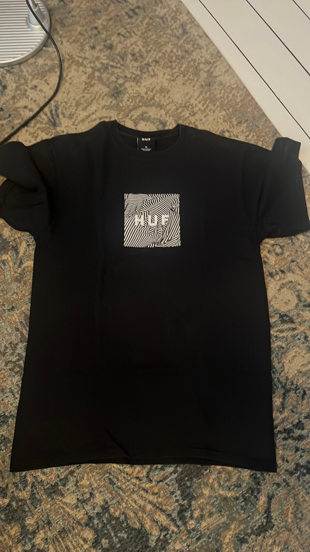 HUF t-Shirt M, Kleding | Heren, Ophalen of Verzenden, Gedragen, Maat 48/50 (M), Zwart