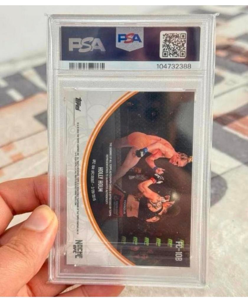 2024 TOPPS NOCHE UFC HOLLY HOLM FULL CIRCLE-AUTOGRAPH psa-10, Spelerskaart, Nieuw, Ophalen of Verzenden, H