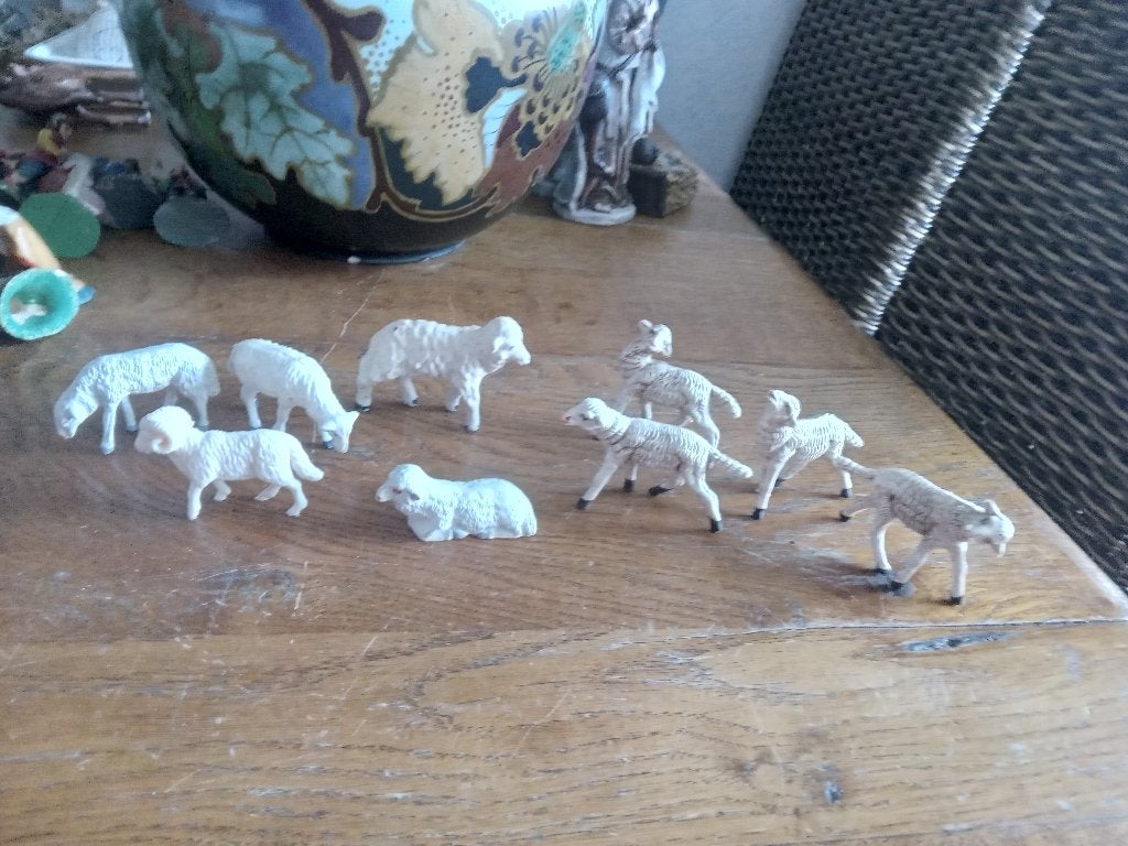 kunstof schaapjes voor aanvulling van u eigen groep, Ophalen of Verzenden, Gebruikt
