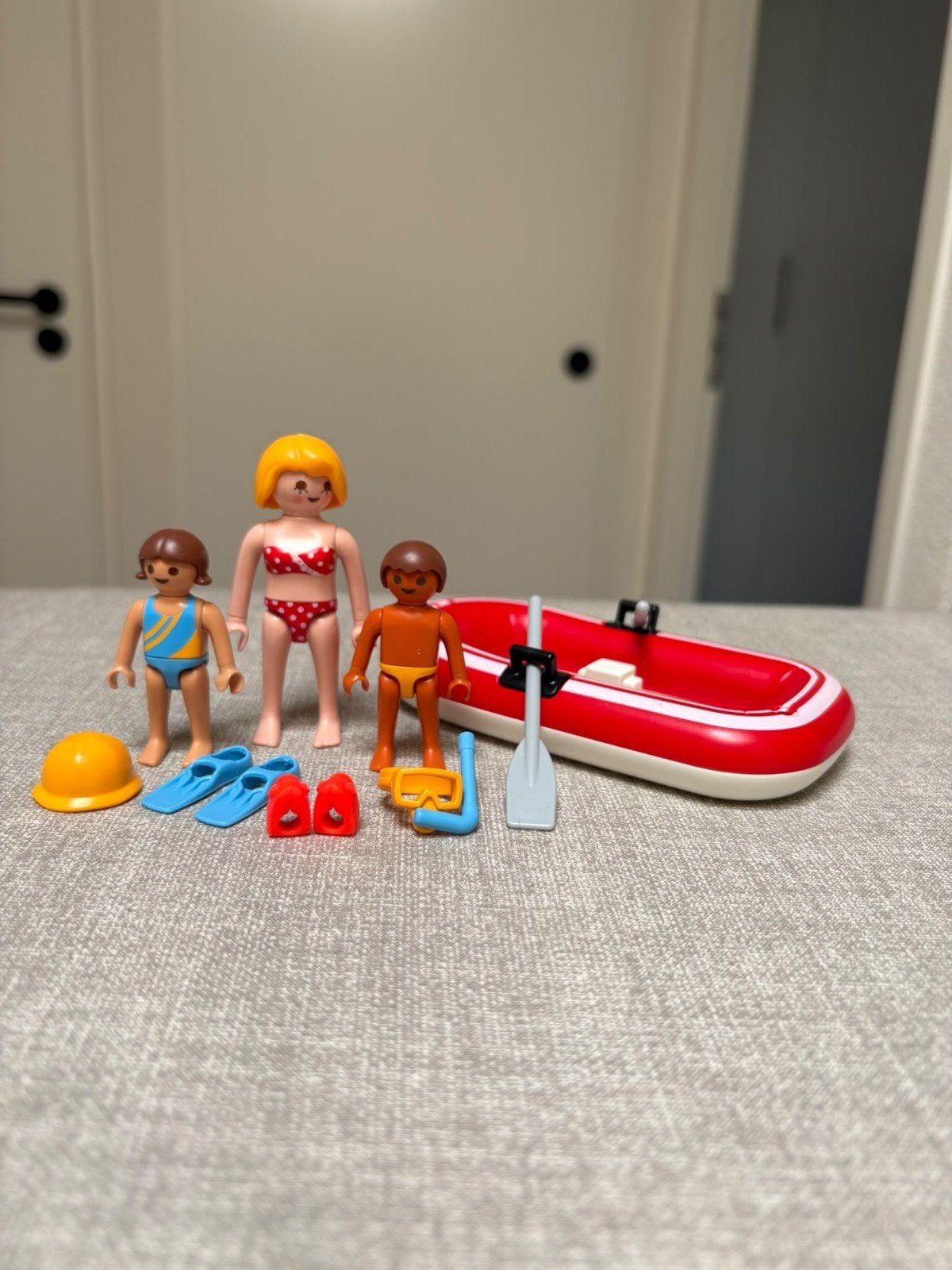 Playmobil 5439 - Toeristen met rubberboot, Gebruikt, Complete set, Ophalen of Verzenden, Summer fun