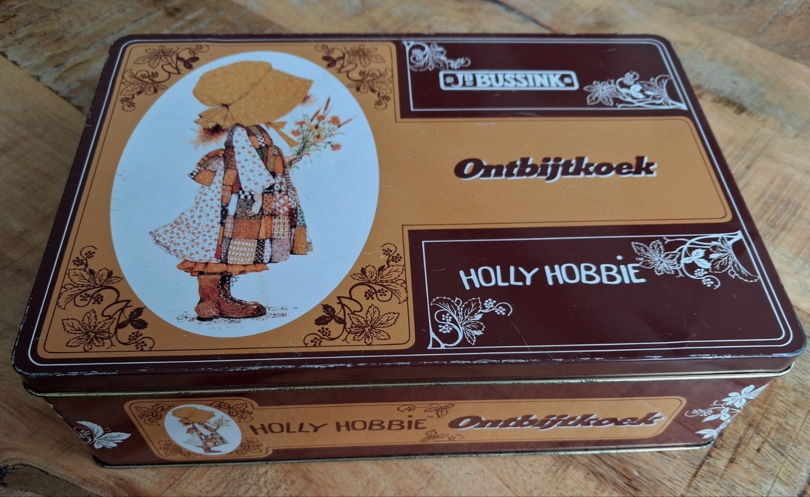 Vintage blik Holly Hobbie JB Bussink Ontbijtkoek, Ophalen of Verzenden, Huis en Inrichting
