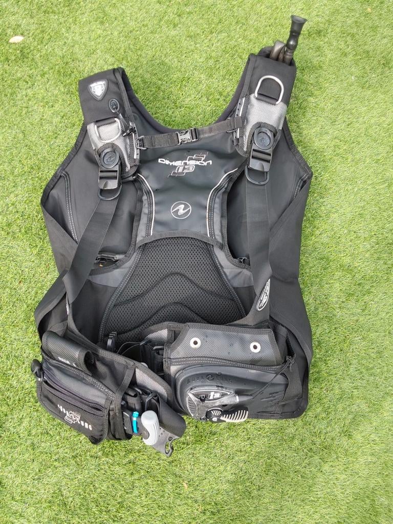 Aqualung Dimension BCD - Maat ML, Ophalen of Verzenden, Gebruikt, Trimvest of Wing