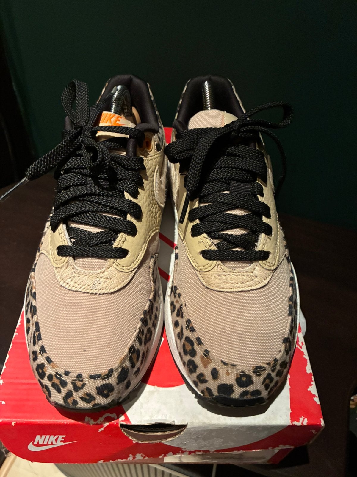 Nike air max 1 leopard, Ophalen of Verzenden, Zo goed als nieuw, Sneakers of Gympen