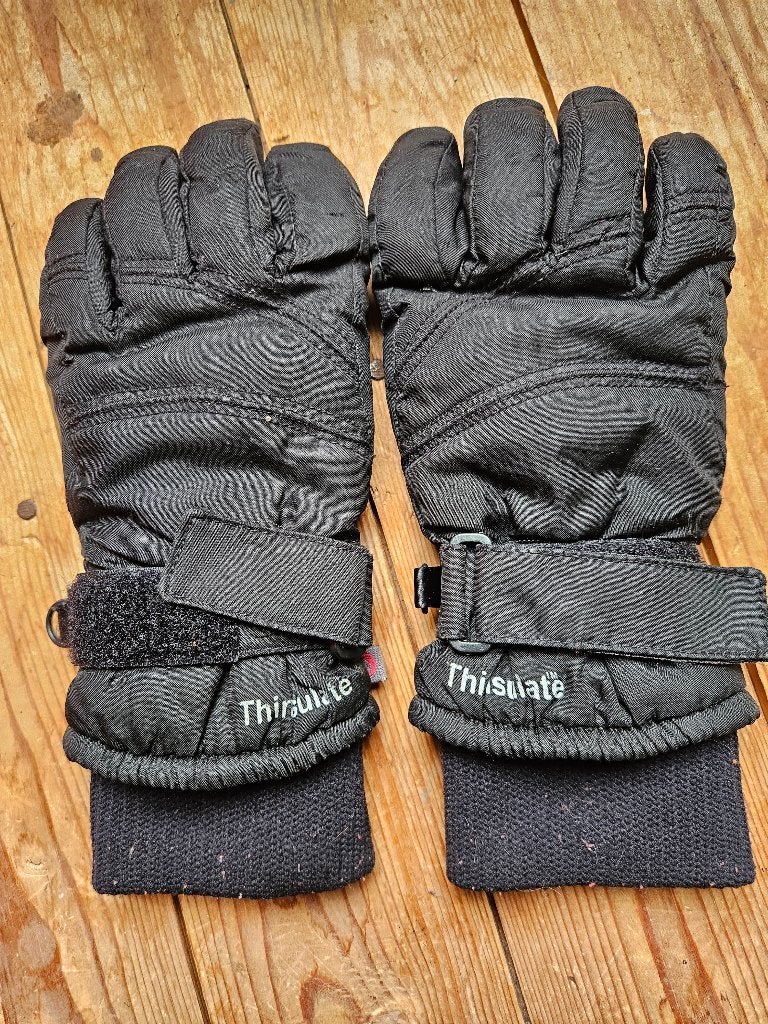 zwarte skihandschoenen, maat 3, Thinsulate, Thinsulate etirel, Verzenden, Maat 36 (S), Gedragen