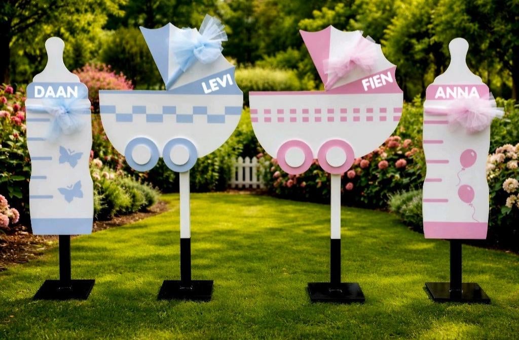geboorte borden te huur
15 euro voor 10 dagen per bord., Ophalen, Gebruikt, Overige