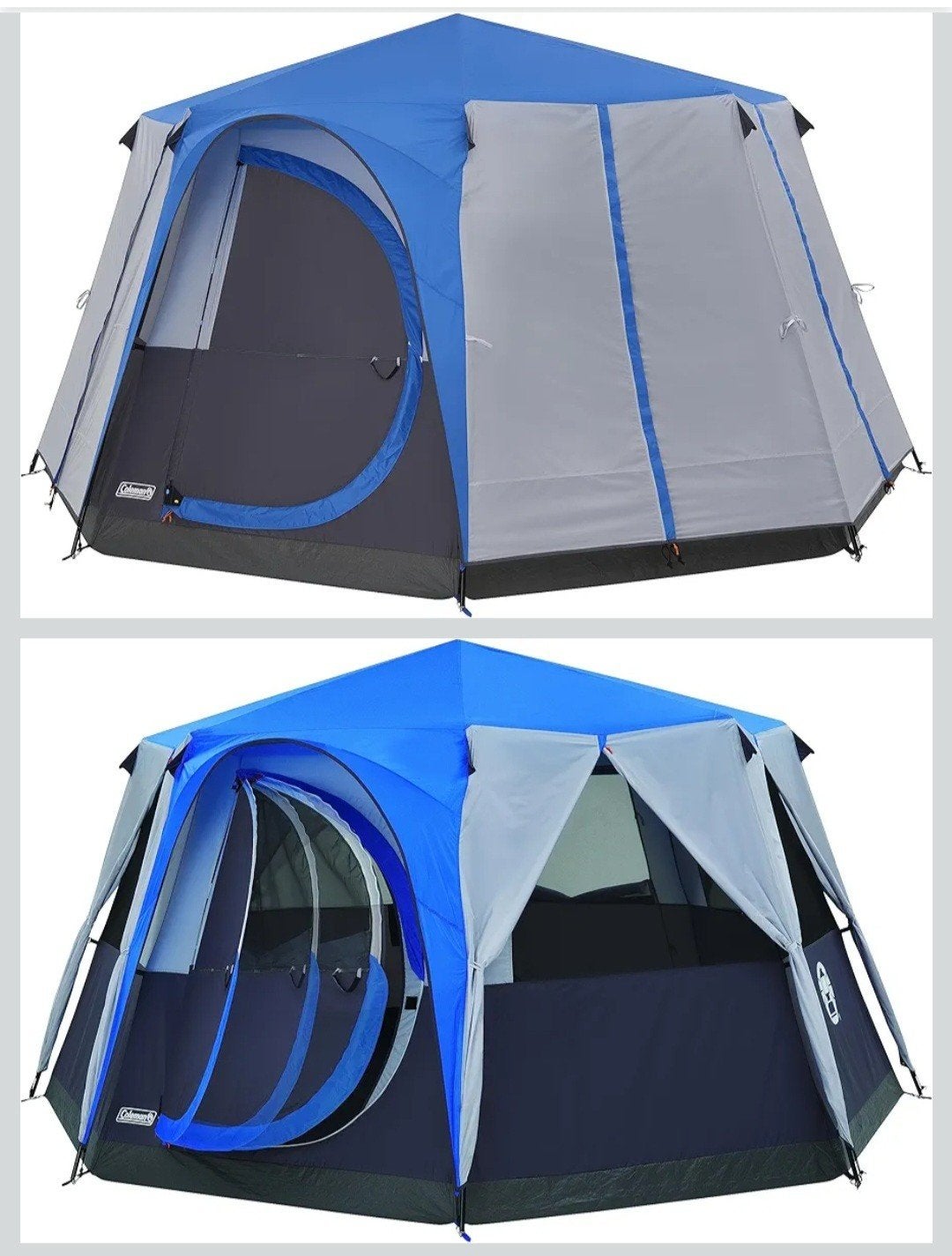 Coleman Octagon 6-persoons tent - Grijs/Groen, Caravans en Kamperen, Tenten, Ophalen