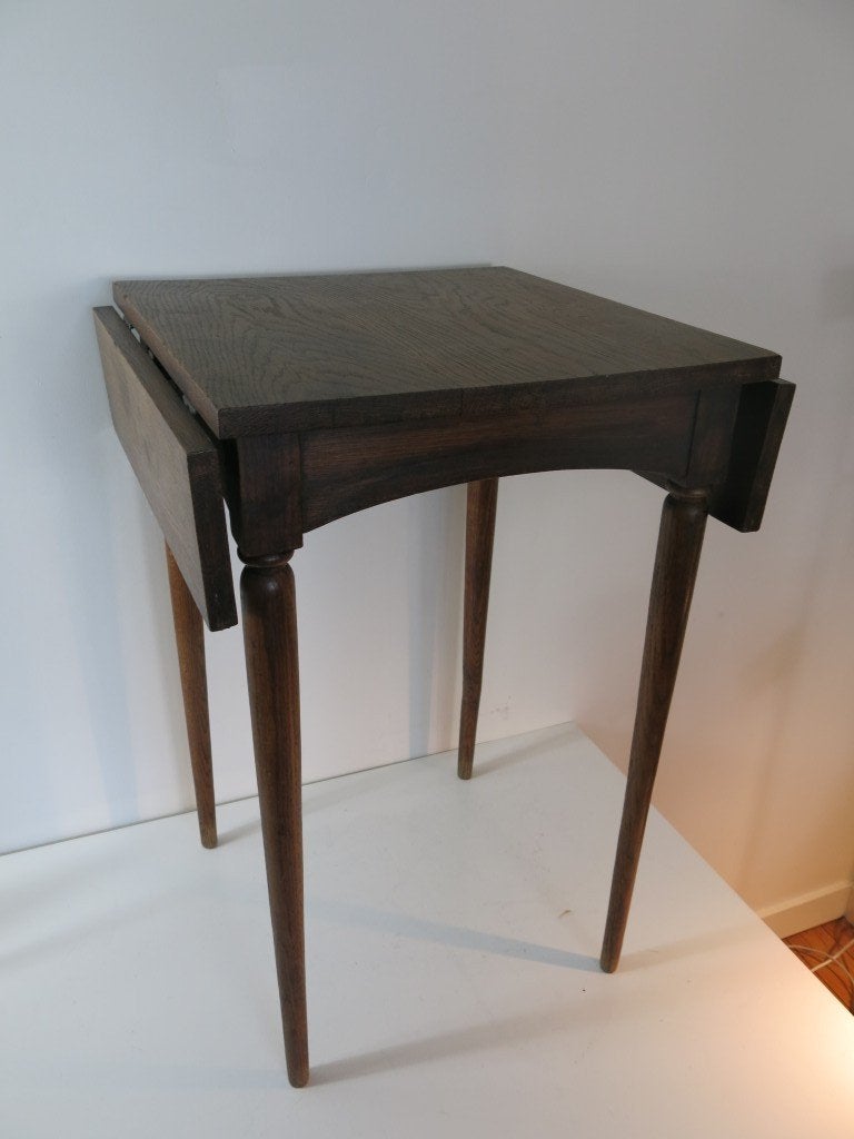 Prachtige Antieke Hangoortafel / Vintage Bijzettafel ca 1900, Ophalen