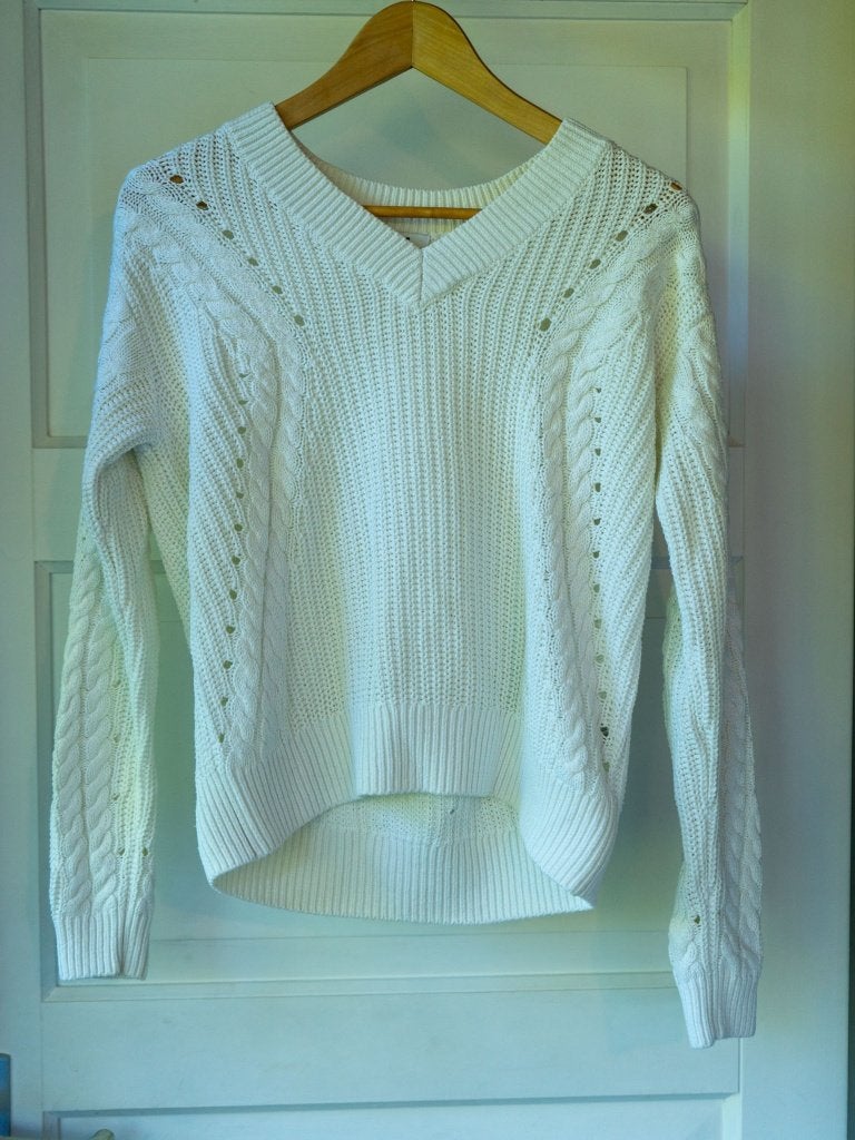 Gebreide dames trui wit, We Fashion - maat XS, WE, Wit, Ophalen of Verzenden, Zo goed als nieuw