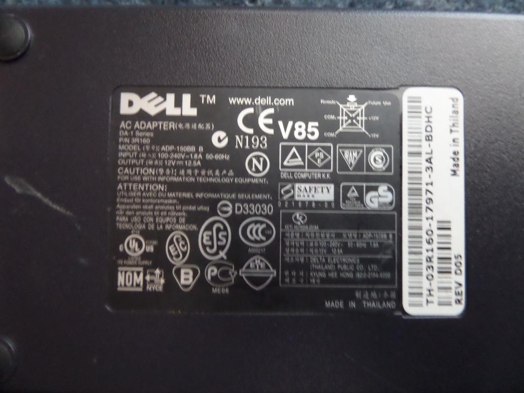 dell voeding 12V 12.5A, Ophalen of Verzenden, Gebruikt