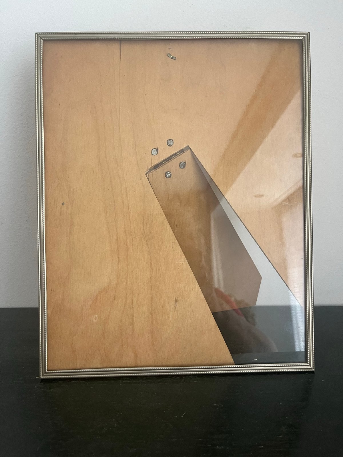 Fotolijst 24 x 30 cm - Zilverkleurig met standaard, Ophalen of Verzenden, Gebruikt