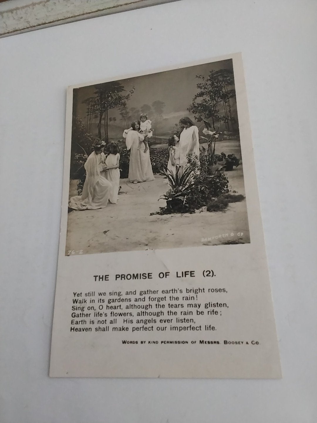 Antieke Ansichtkaart 'The Promise of Life' (2) - Gelopen, Ophalen of Verzenden