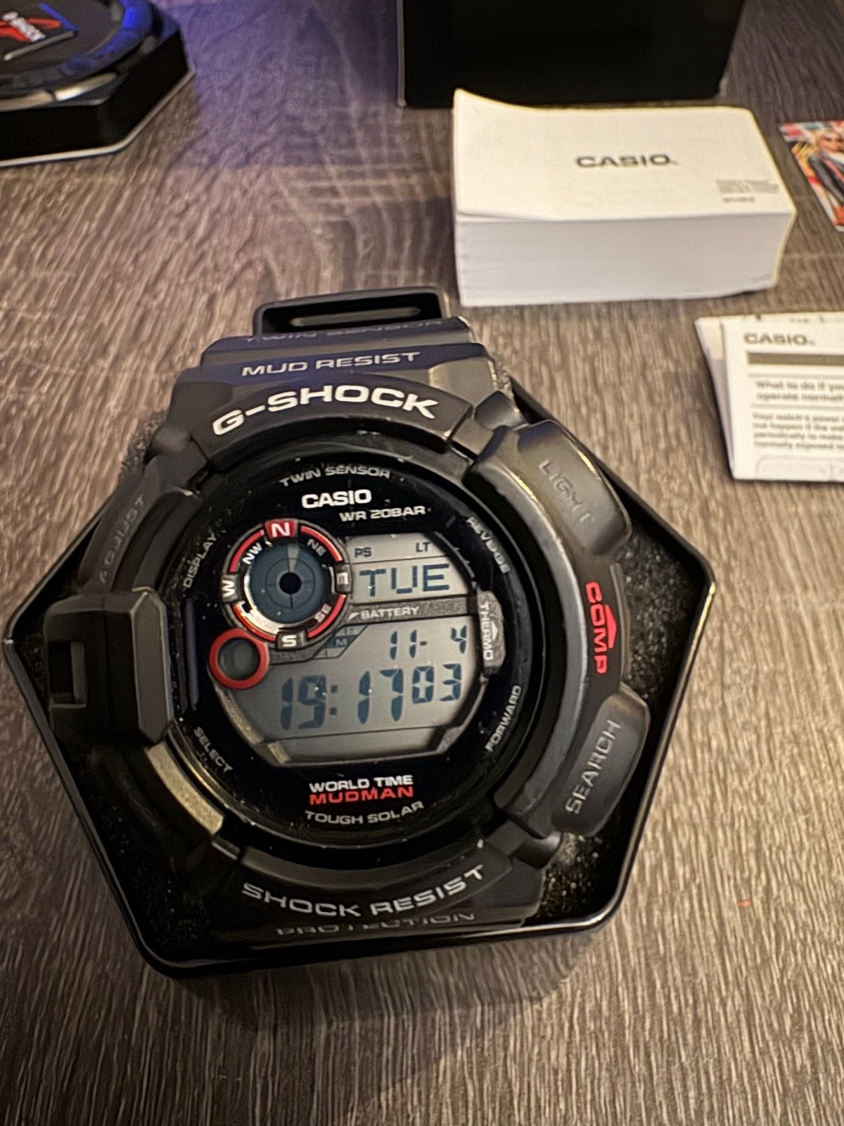 Casio G-Shock Mudman GW-9300 - Robuust en betrouwbaar, Ophalen, Casio, Kunststof, Polshorloge