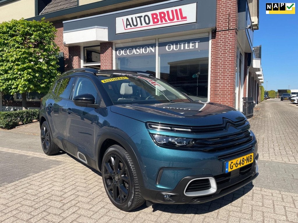 Citroen C5 Aircross 1.6 PureTech Shine Aut.|Schuifdak|1/2 le, Gebruikt, Euro 6, 4 cilinders, 181 pk