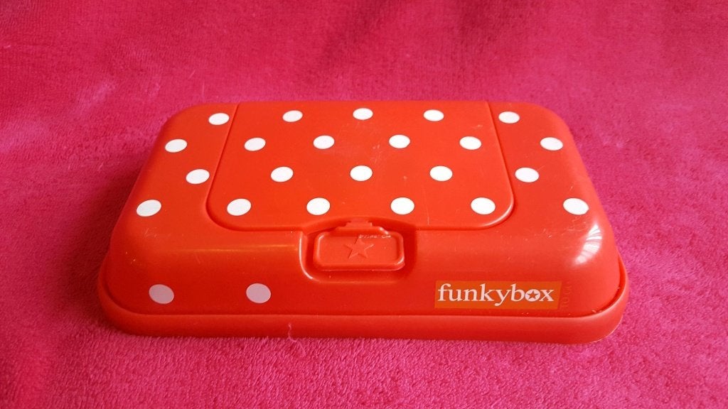 FunkyBox, doosje voor billendoekjes. K6, Kinderen en Baby's, Badjes en Verzorging, Tweedehands verkoop, Tweedehands verkoop, Gebruikt