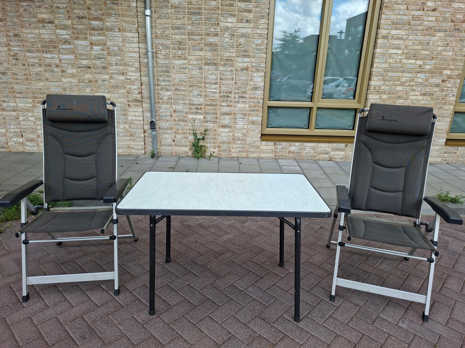 Te koop: Kampeerstoelen & Tafel (Nieuwstaat), Caravans en Kamperen, Ophalen, Zo goed als nieuw, Campingstoel