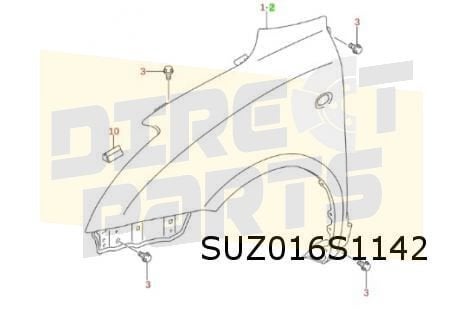 Suzuki Swift (3/05-9/10) voorscherm Rechts (JPP type 3 / 4), Auto-onderdelen, -, Verzenden, -, Nieuw