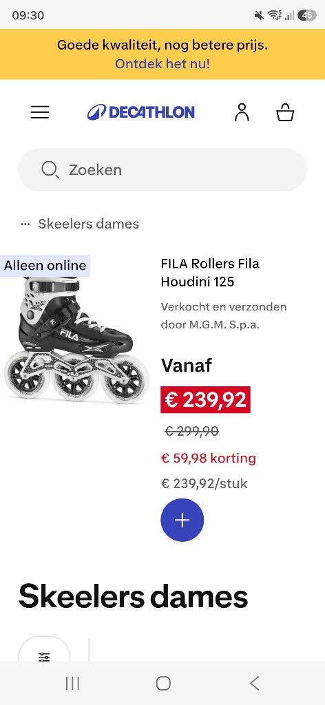 Fila skeelers houdini maat 39, Ophalen of Verzenden, Zo goed als nieuw, Overige merken