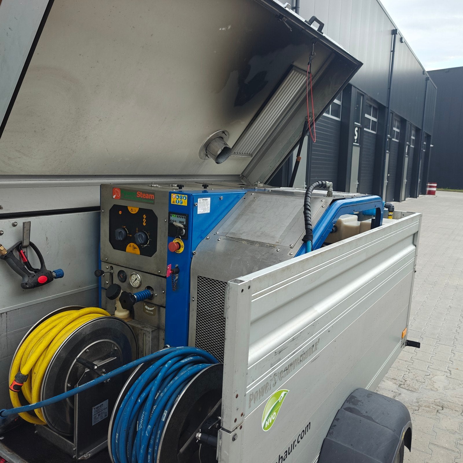 Humbaur PowerSteam 350BAR/16 liter HogedrukTrailer, Ophalen, Zo goed als nieuw, Powersteam, Met regelbare waterdruk