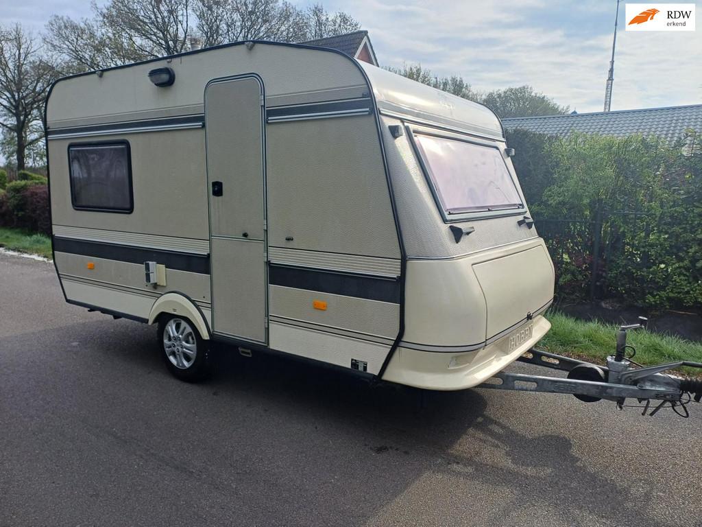 Hobby 370 4 persoons, Caravans en Kamperen, Caravans, Bedrijf, 500 - 750 kg, Hobby, Luifel
