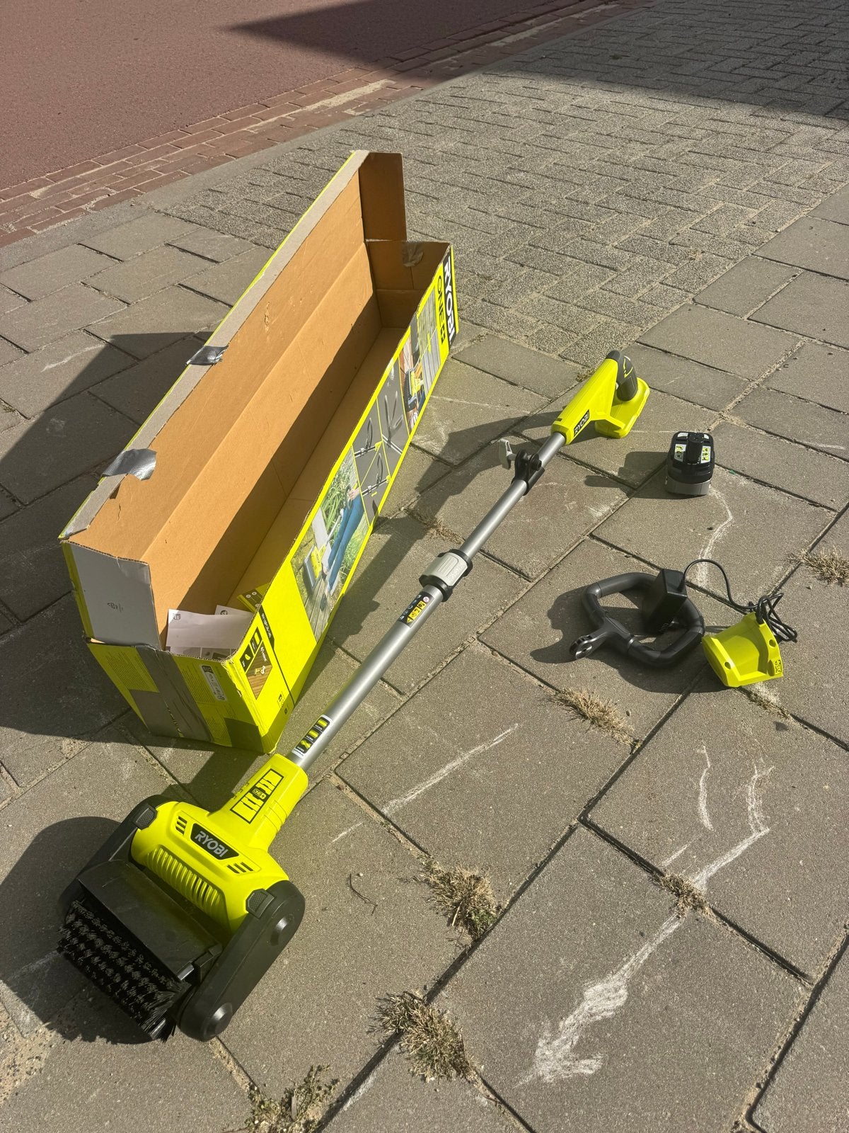 Ryobi accu onkruidborstel 18V ONE+ RY18PCB-140, Ophalen of Verzenden, Zo goed als nieuw, Overige soorten