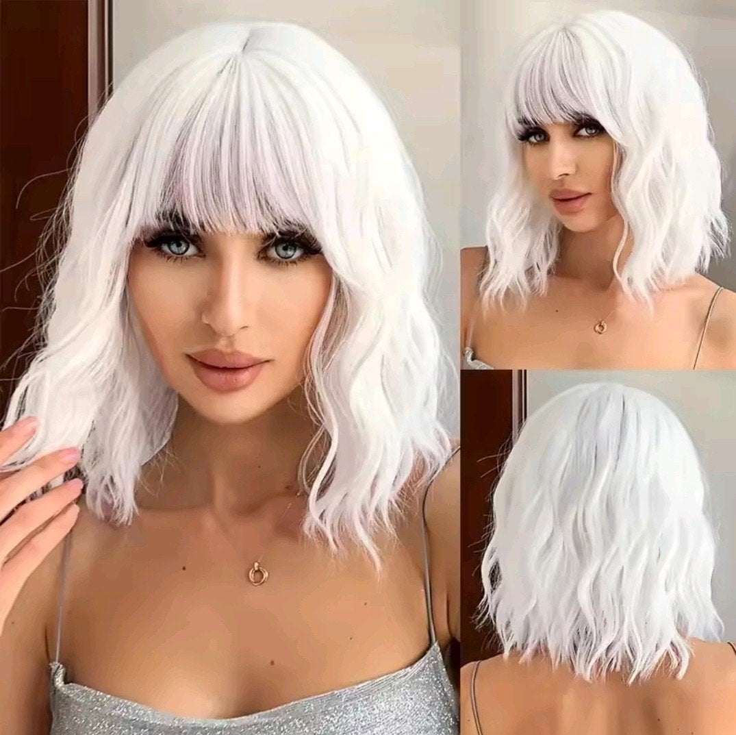 White Goddess Pruik, Prachtig Haarstuk, Verzenden, Nieuw, Pruik of Haarverlenging