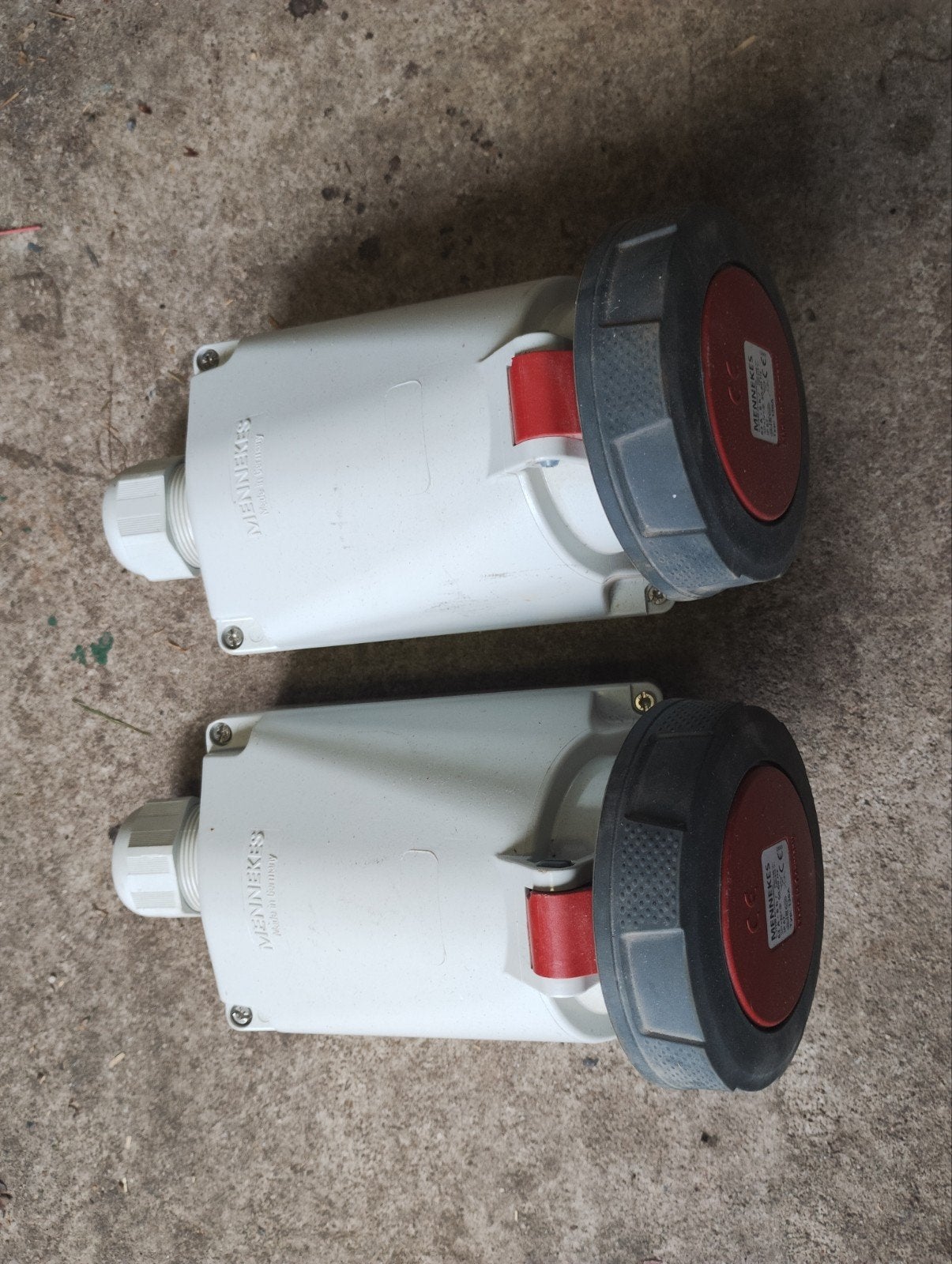 Mennekes CEE Stekkerdoos 63A 5-polig IP67 (2 stuks), Ophalen of Verzenden, Gebruikt, Overige merken, Stekkerdoos