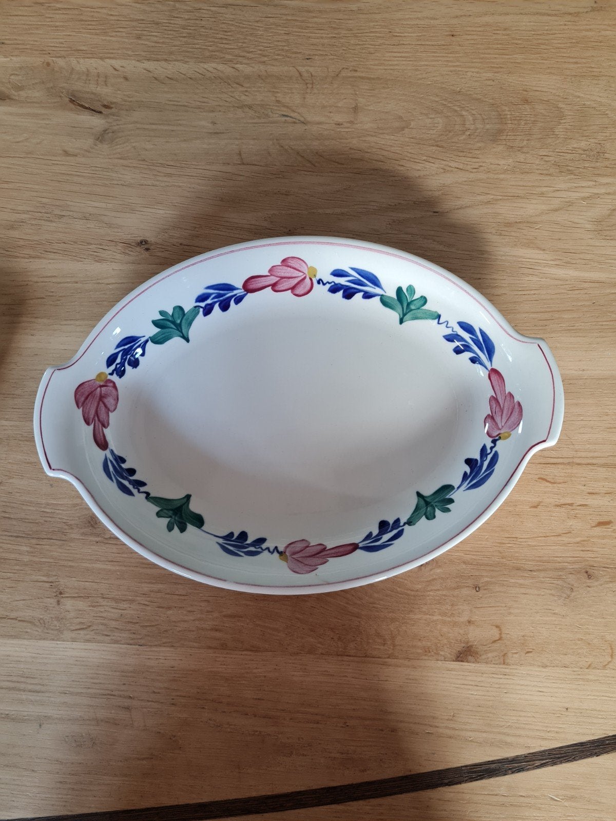 Brabantsbont, ovale broodschaal, 31cm, handgeschilderd, Antiek en Kunst, Ophalen of Verzenden