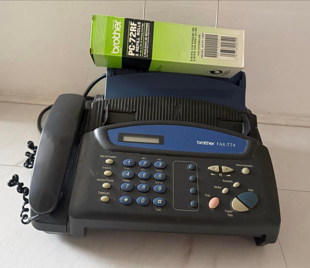 Brother FAX-T74 met extra rol (PC-72RF), Telecommunicatie, Faxen, Ophalen of Verzenden, Gebruikt, Fax
