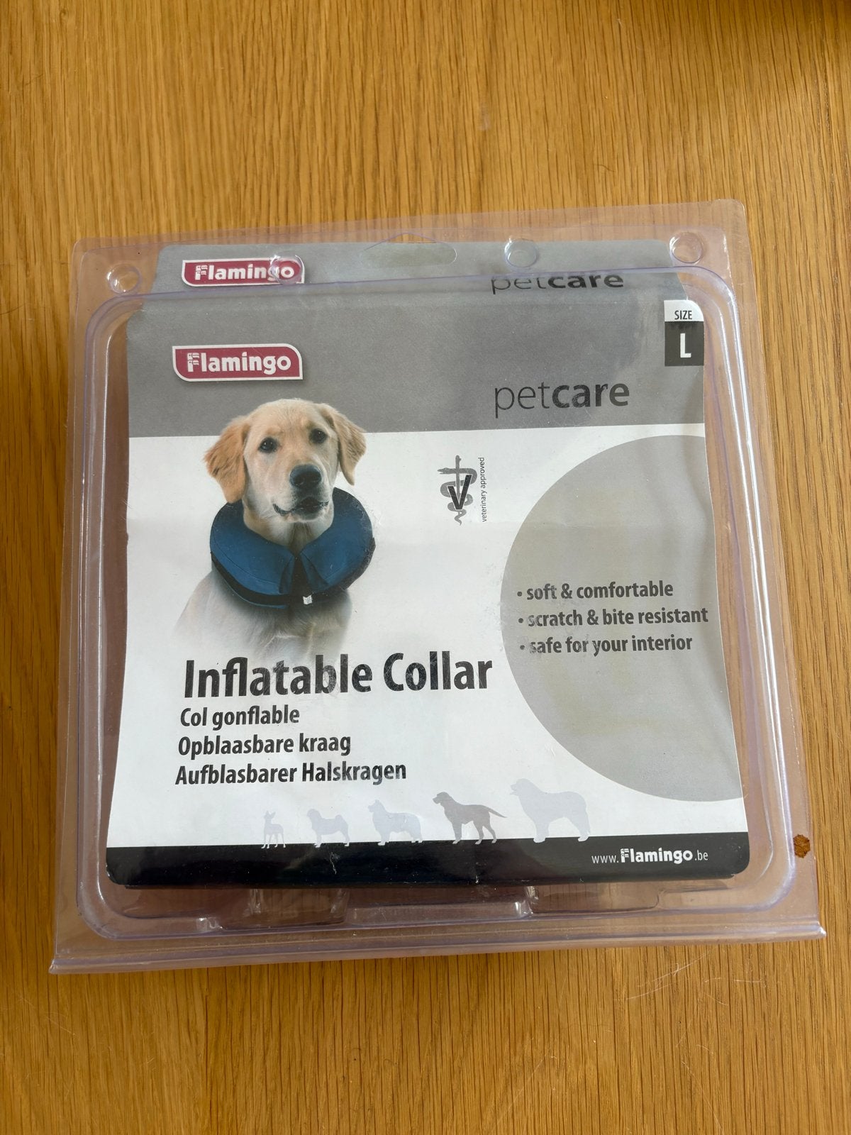 Opblaasbare honden kraag, Dieren en Toebehoren, Flamingo, Ophalen of Verzenden, Zo goed als nieuw, Overige typen