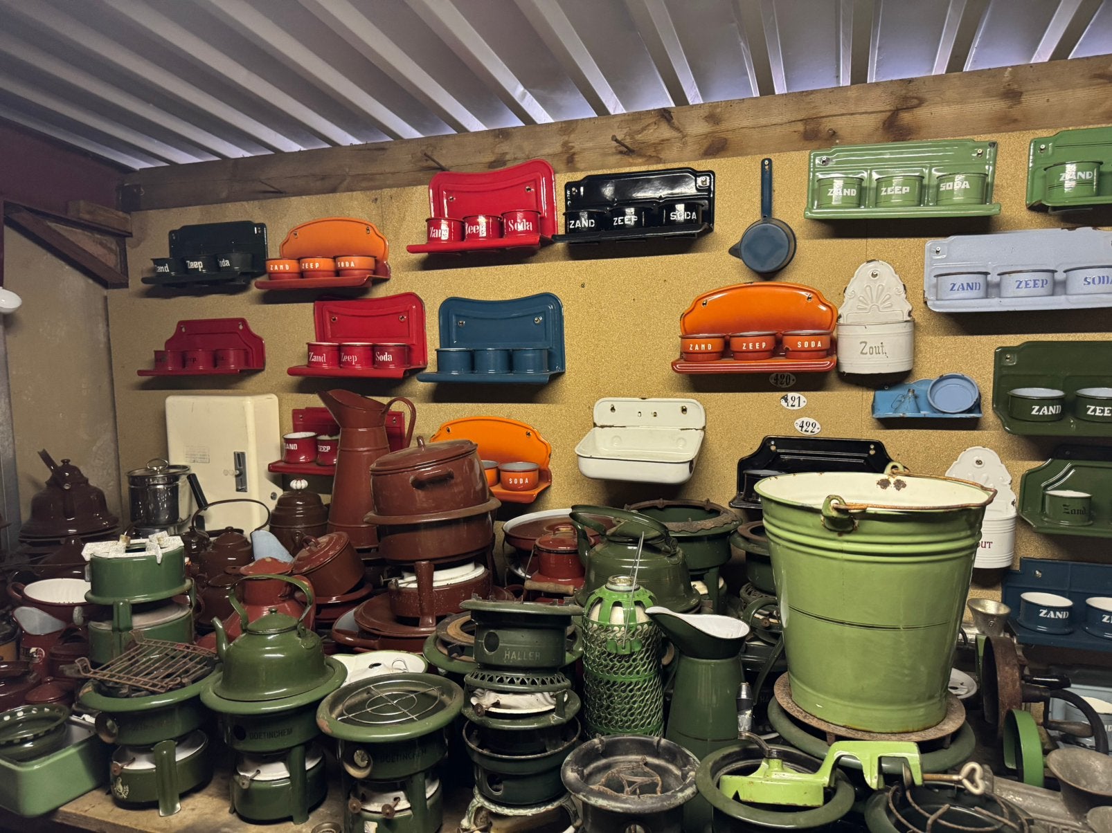 Uitgebreide Collectie Emaille Items - Vintage Keukengerei, Ophalen of Verzenden