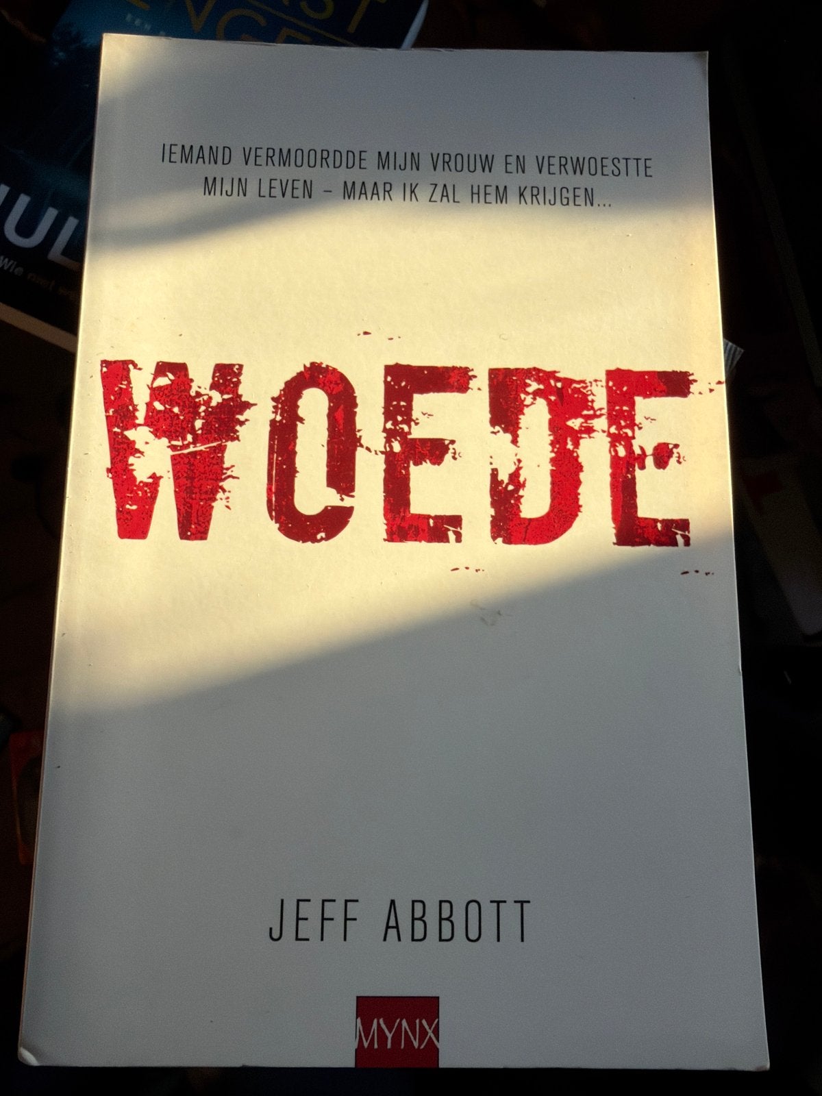 Z8.   Jeff Abbott - Woede, Wereld overig, Ophalen of Verzenden, Zo goed als nieuw, Jeff Abbott