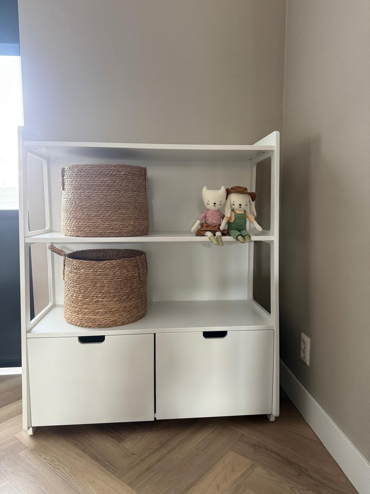 Witte Speelgoedkast Kinderkast Open Vakken en Opbergruimte, Kinderen en Baby's, Kinderkamer | Commodes en Kasten, Kast, Ophalen of Verzenden