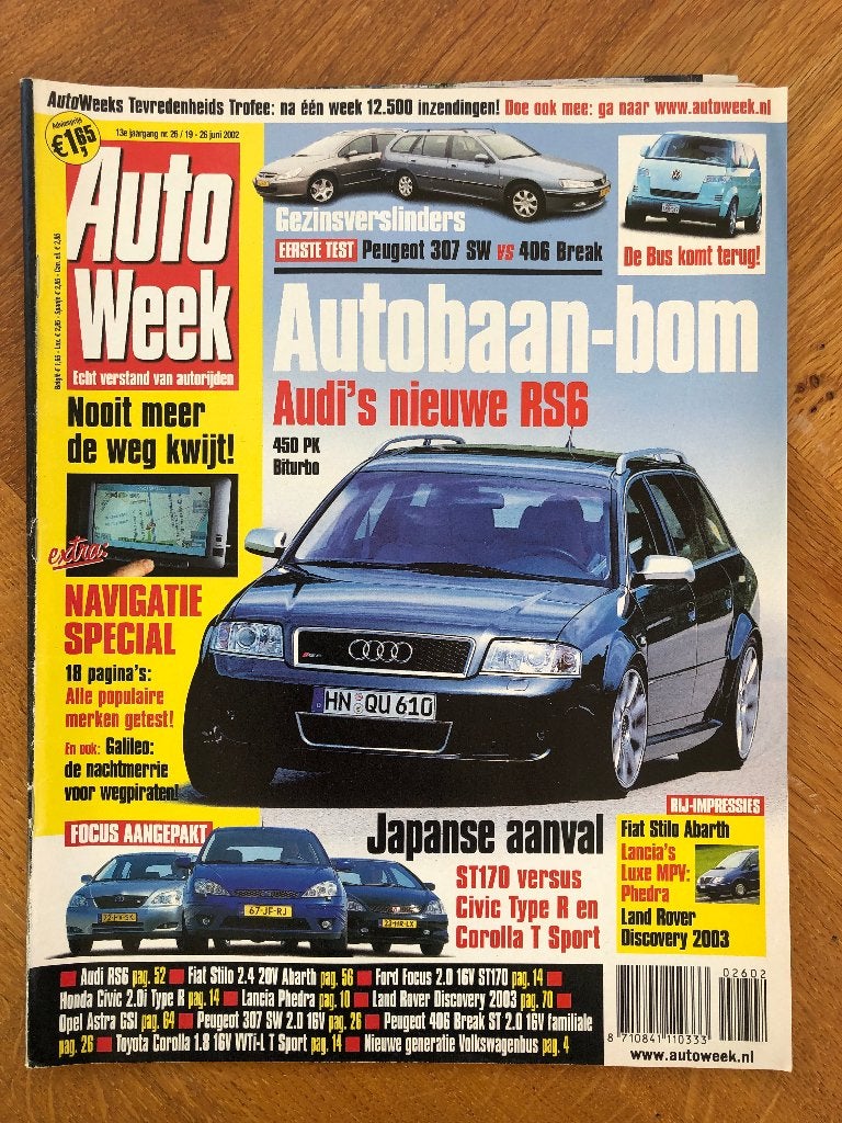 Autoweek nr. 26 2002, Verzenden, Zo goed als nieuw, Autoweek, Algemeen