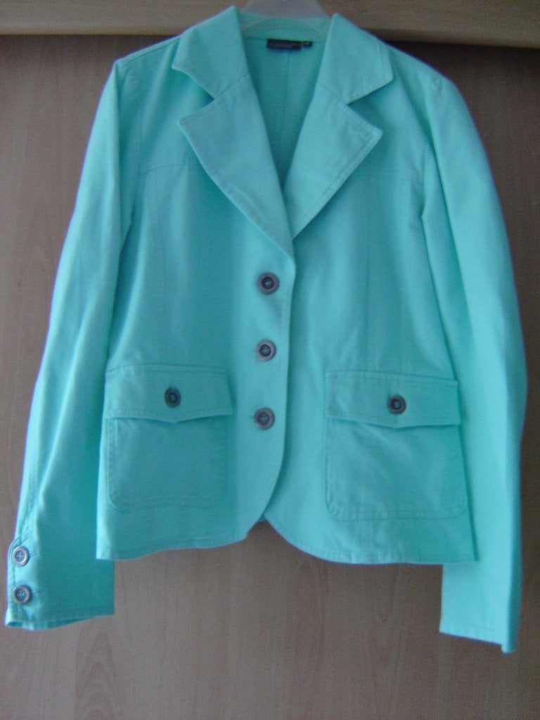 Dames colbert/ jasje kleur turquiose, Maat 38/40 (M), Overige kleuren, Ophalen of Verzenden, Zo goed als nieuw